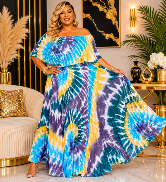 SHEILA OFF SHOULDER MAXI