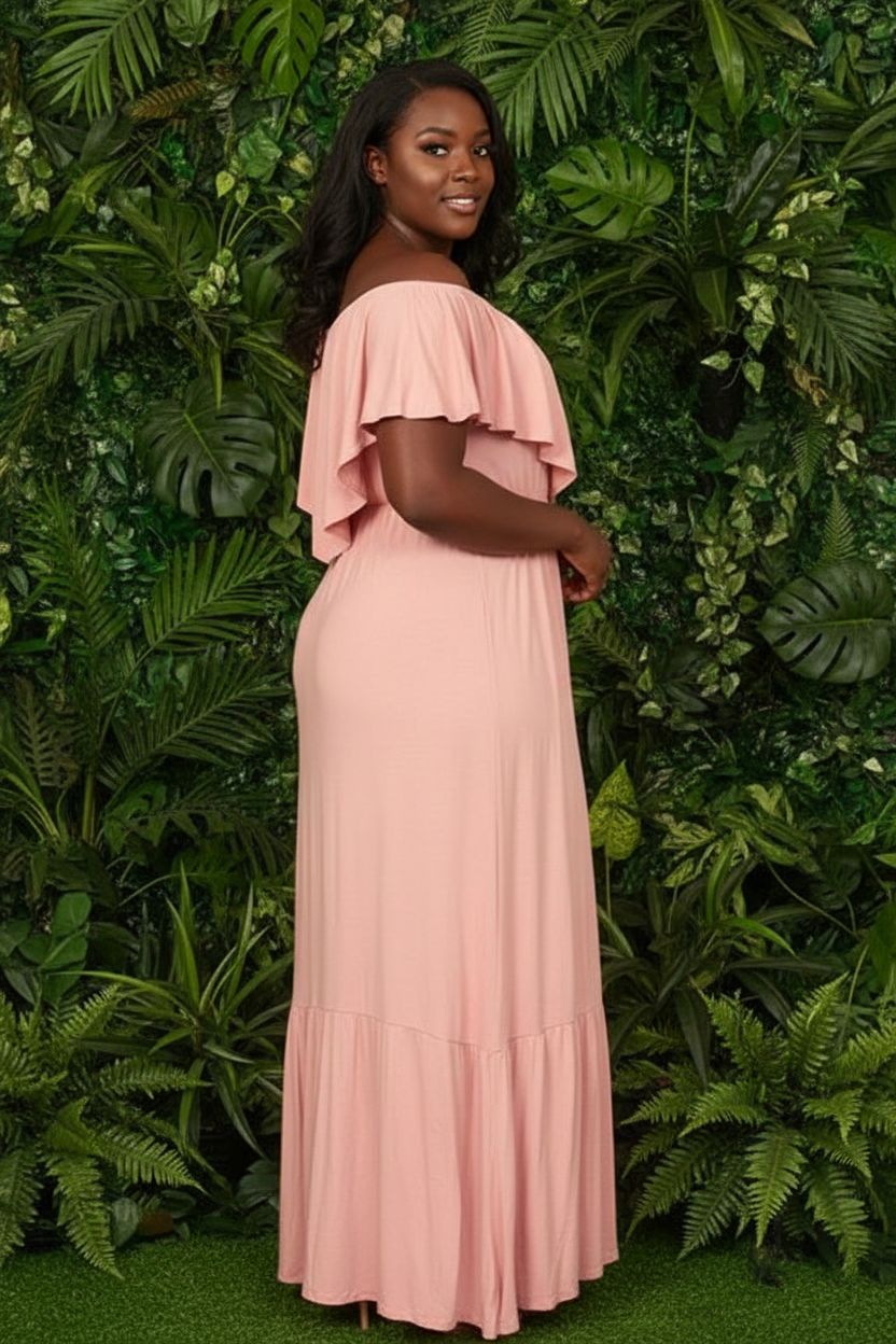 BLUSHING MAXI DRESS