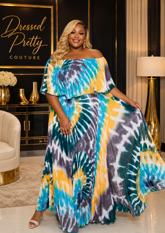 SHEILA OFF SHOULDER MAXI